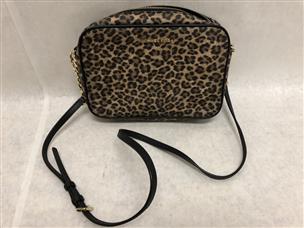 MICHAEL KORS SHOULDER BAG MEDIUM CHEETAH GOLD HARDWARE VERY GOOD